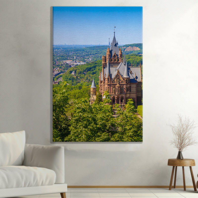 Leinwand mit Motiv: Schloss Drachenburg