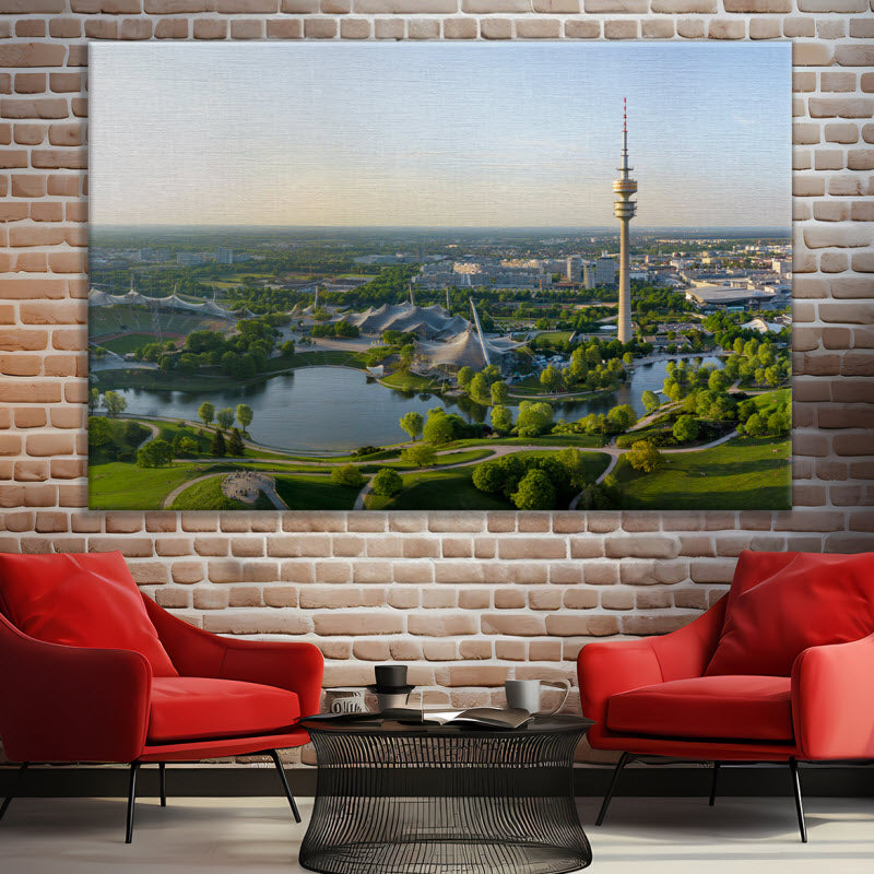 Leinwand mit Motiv: Olympiapark