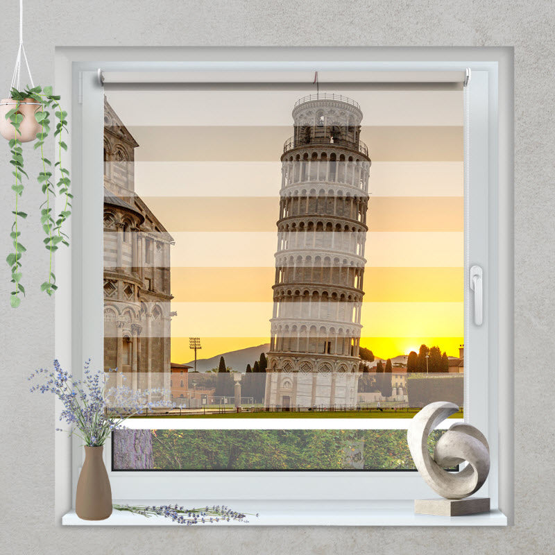 Klemmfix Doppelrollo mit Motiv: Pisa