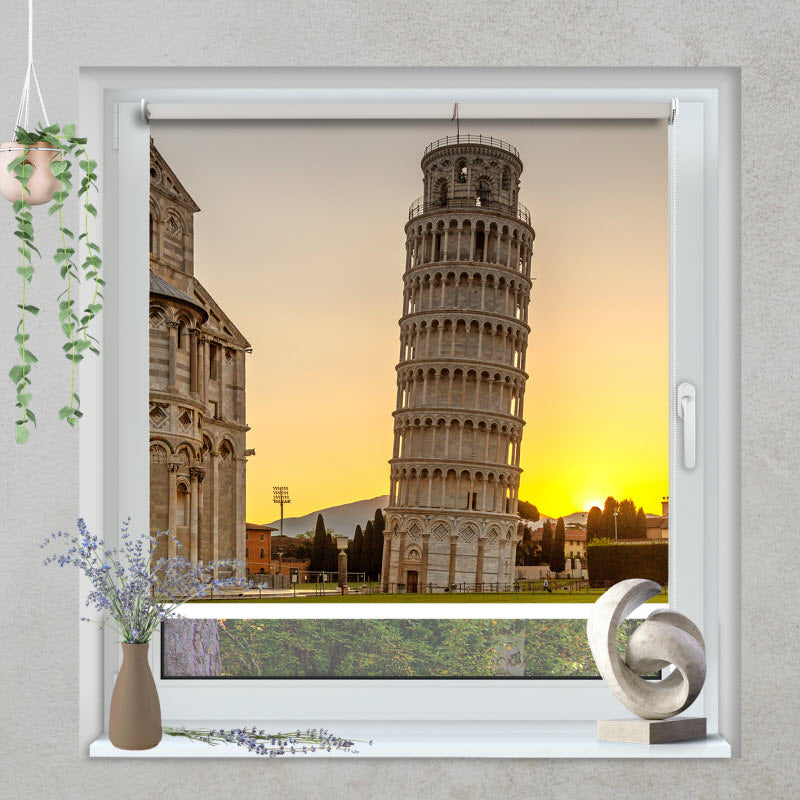 Klemmfix Rollo mit Motiv: Pisa