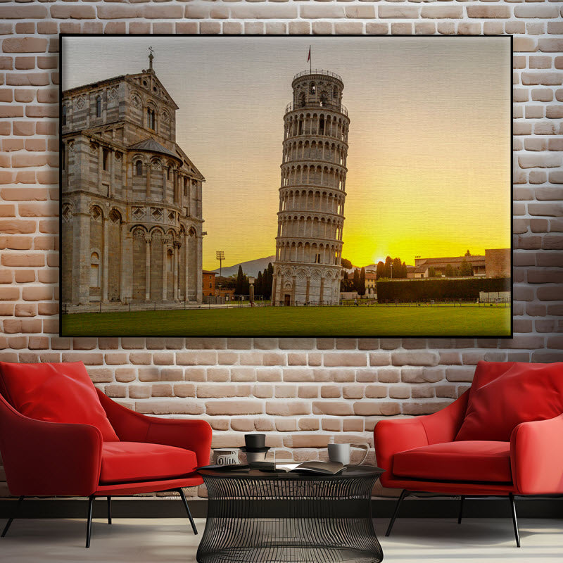 Textilspannrahmen mit Motiv: Pisa