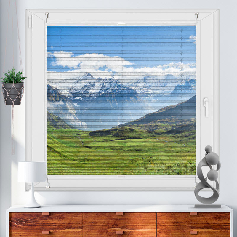 Wabenplissee mit Motiv: Grindelwald Schweiz