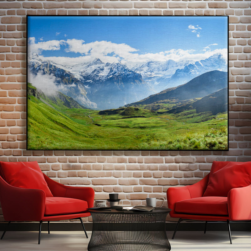 Textilspannrahmen mit Motiv: Grindelwald Schweiz