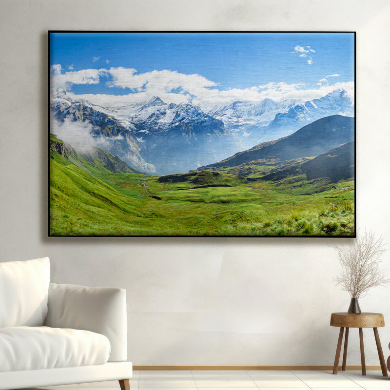 Textilspannrahmen mit Motiv: Grindelwald Schweiz