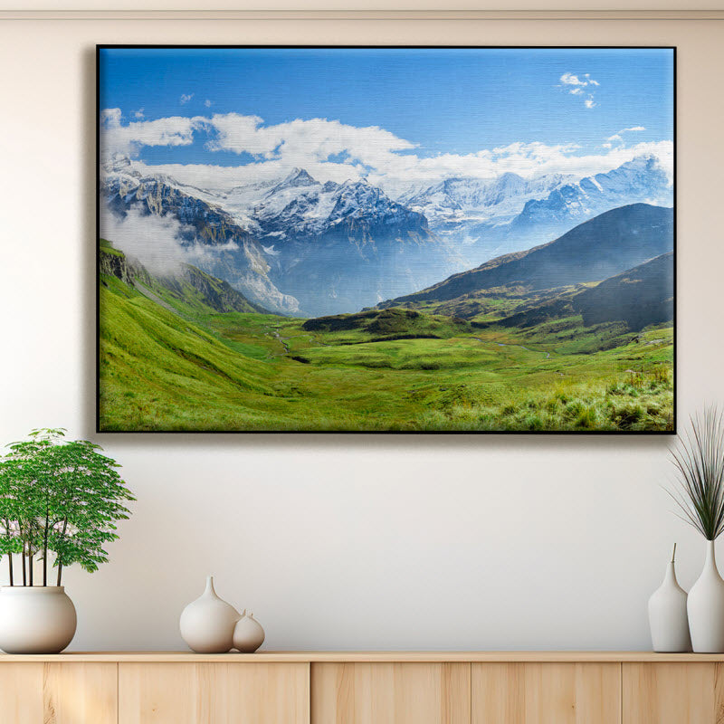 Textilspannrahmen mit Motiv: Grindelwald Schweiz