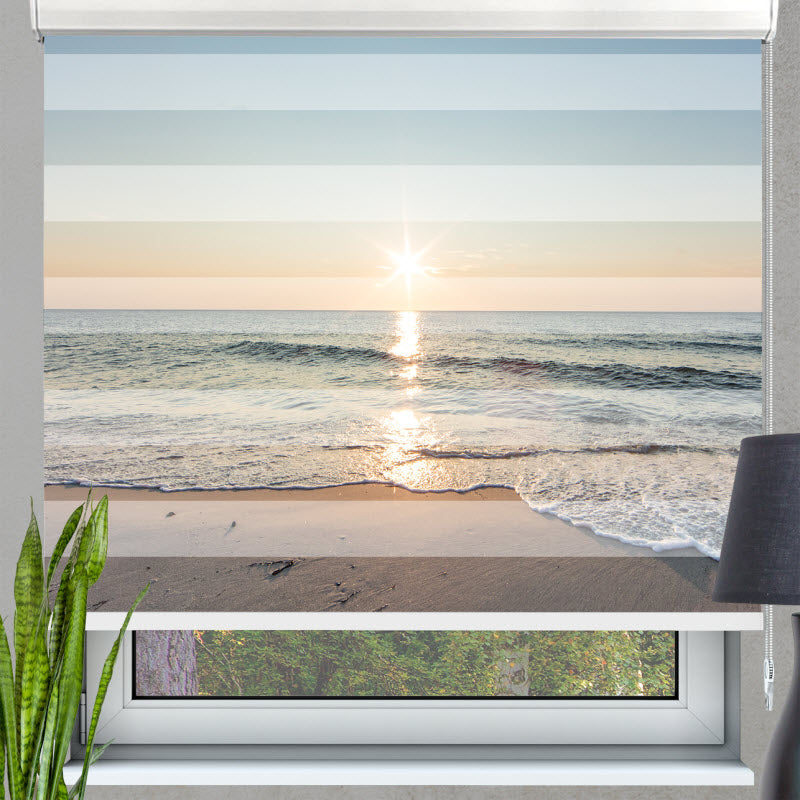 Doppelrollo mit Motiv: Das Meer