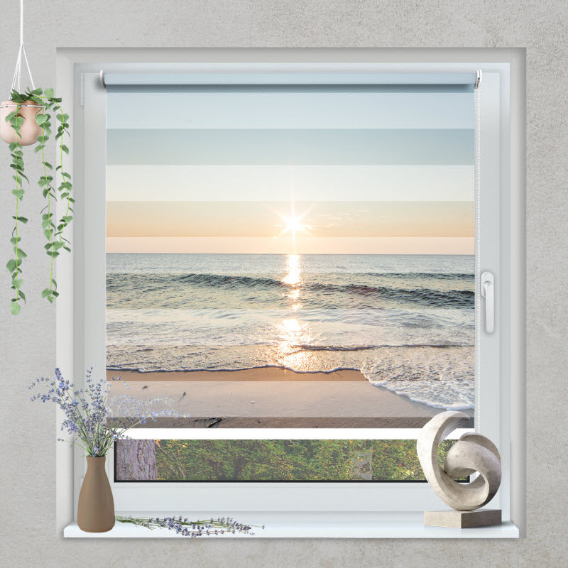 Klemmfix Doppelrollo mit Motiv: Das Meer