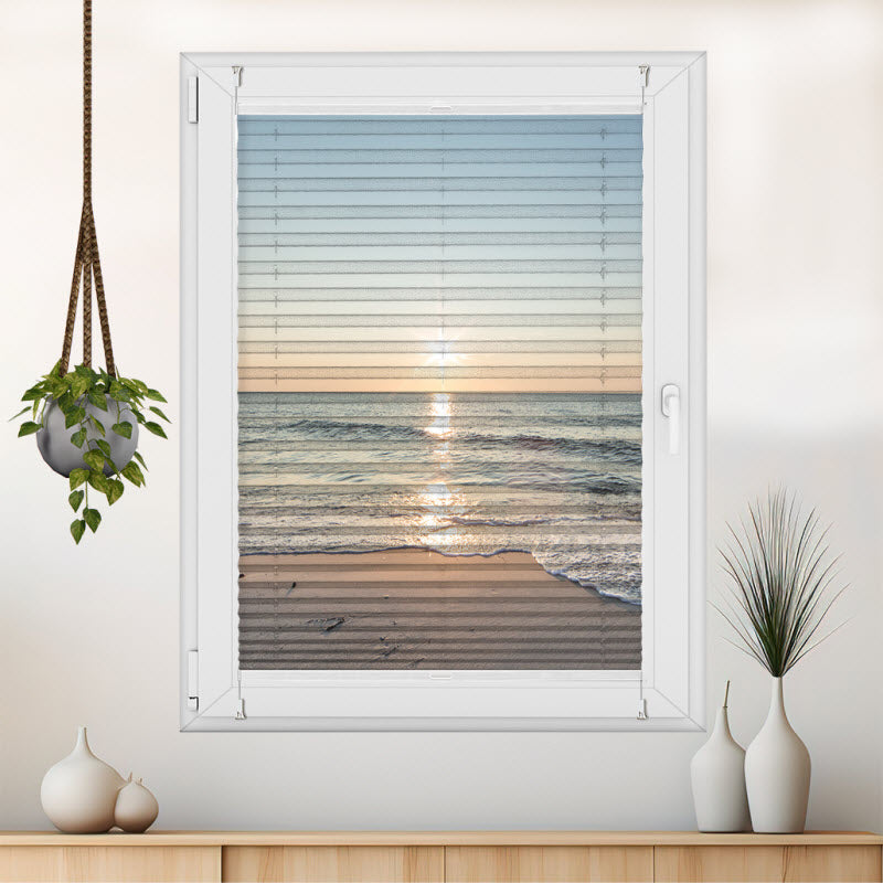 Plissee mit Motiv: Das Meer