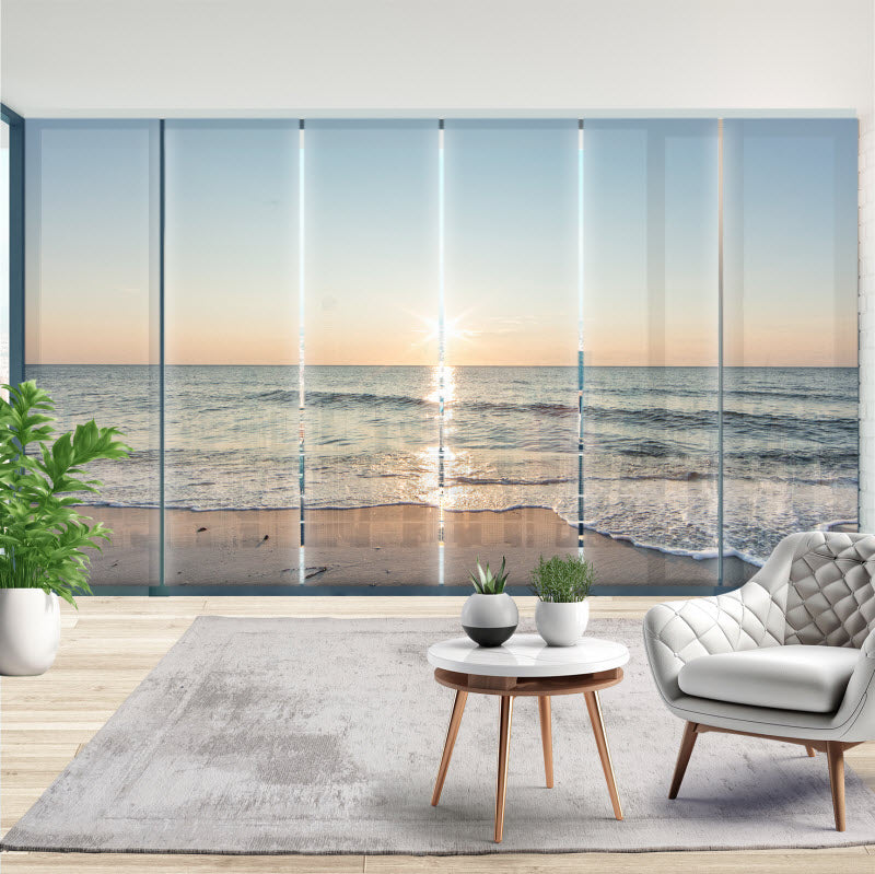 Schiebegardine mit Motiv: Das Meer