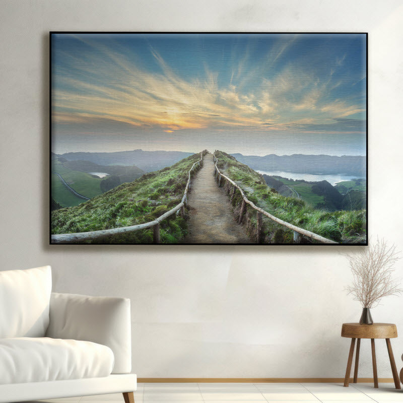 Textilspannrahmen mit Motiv: Landschaft in Portugal