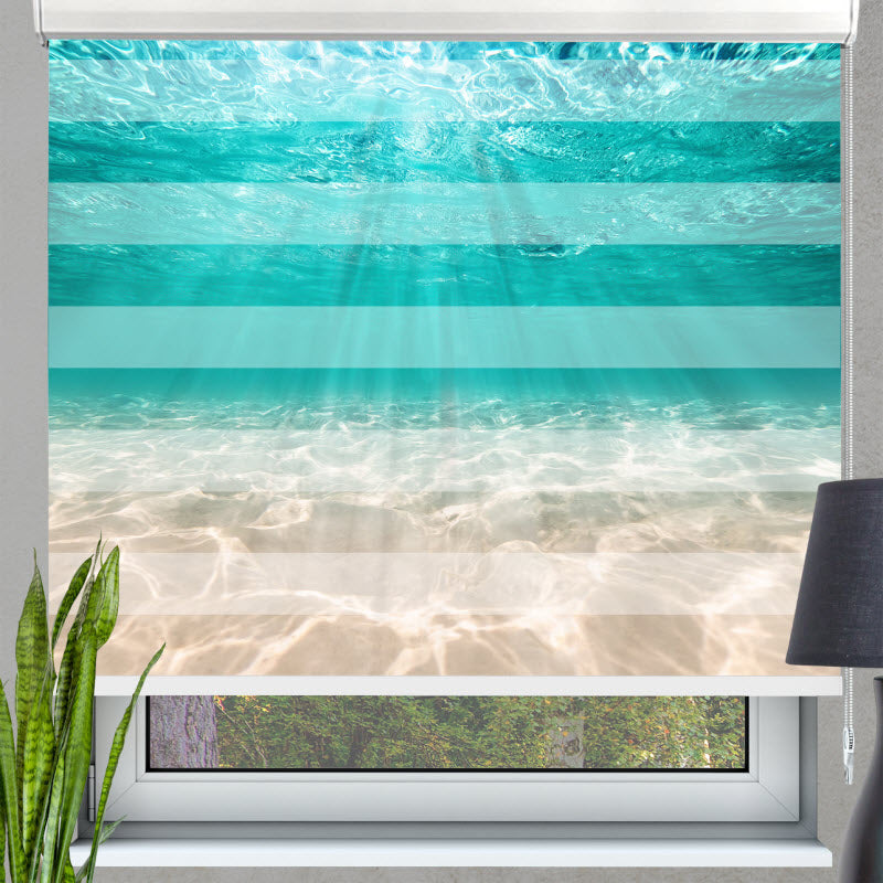 Doppelrollo mit Motiv: Unterwasser