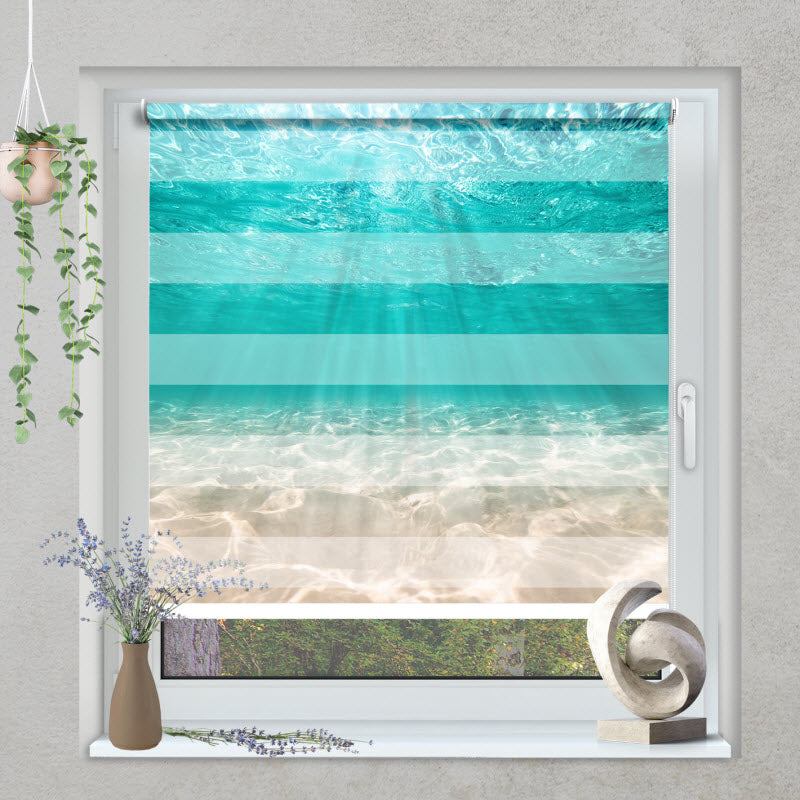 Klemmfix Doppelrollo mit Motiv: Unterwasser