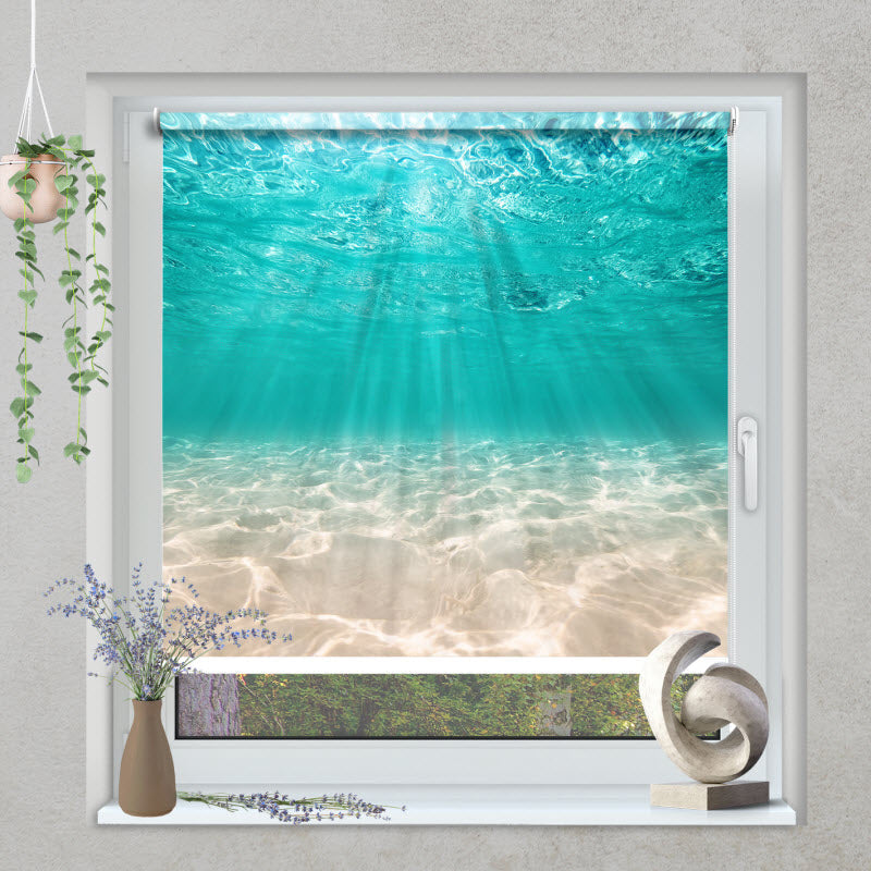 Klemmfix Rollo mit Motiv: Unterwasser