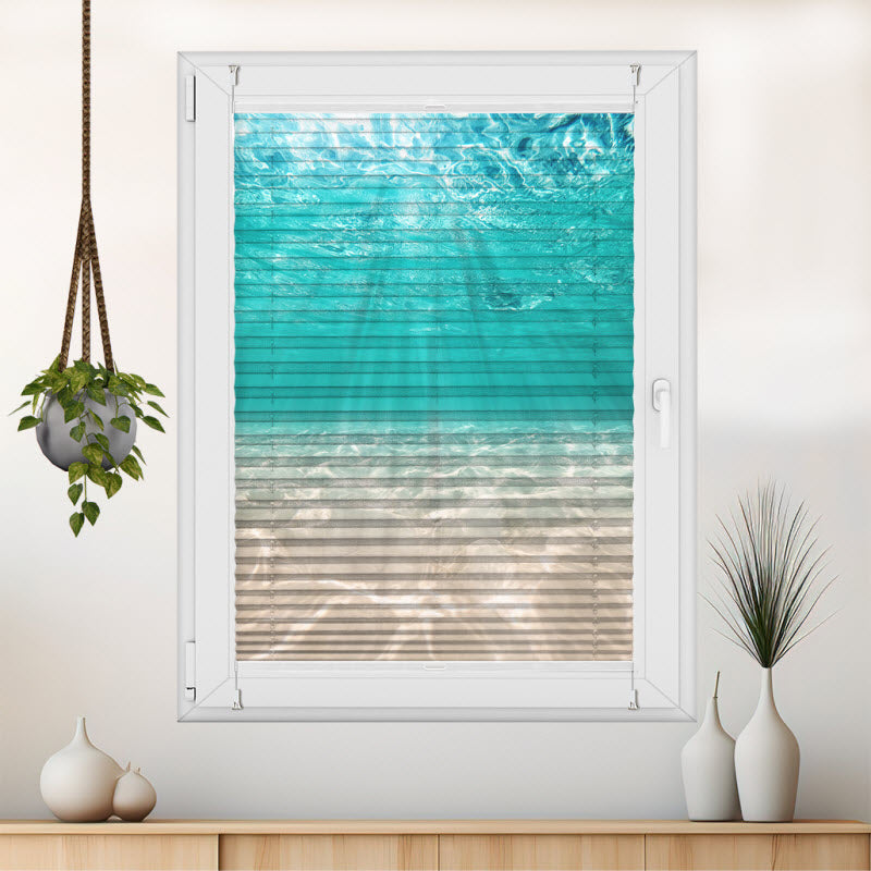 Plissee mit Motiv: Unterwasser