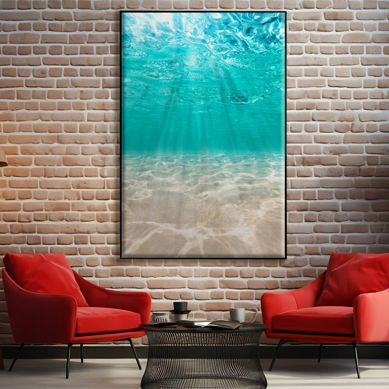 Textilspannrahmen mit Motiv: Unterwasser