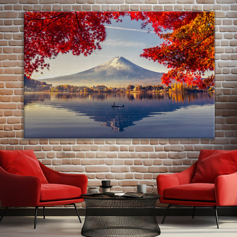 Leinwand mit Motiv: Fujigipfel