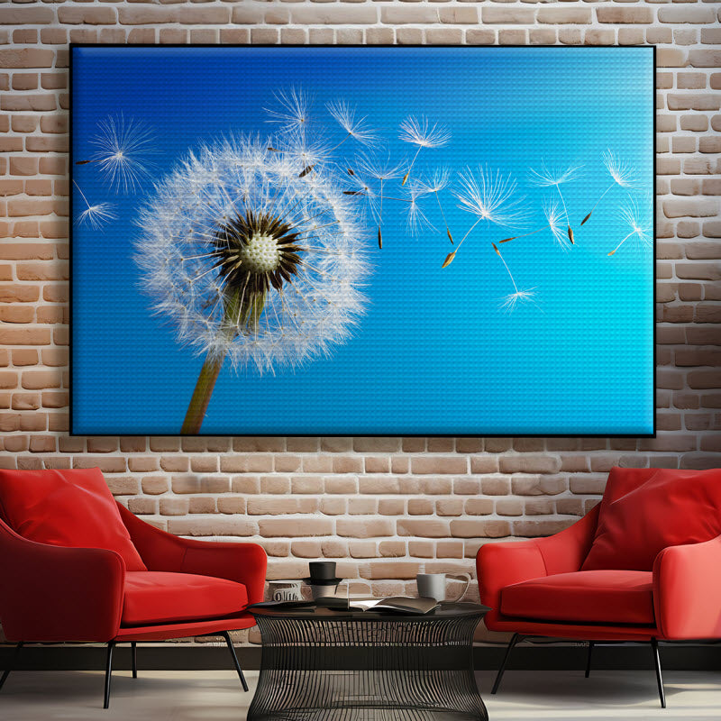 Akustikstoff mit Motiv: Pusteblume