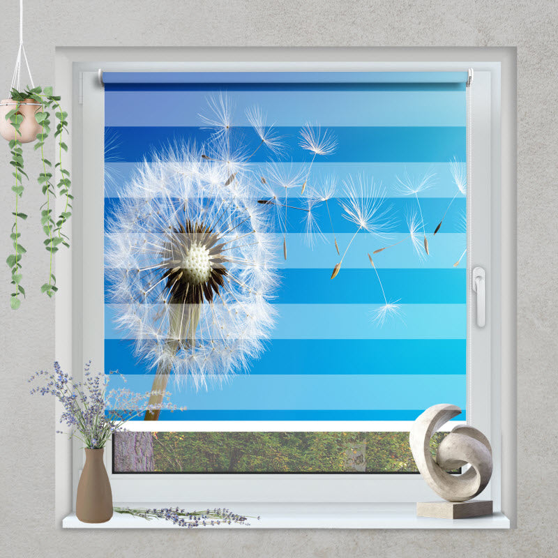 Klemmfix Doppelrollo mit Motiv: Pusteblume