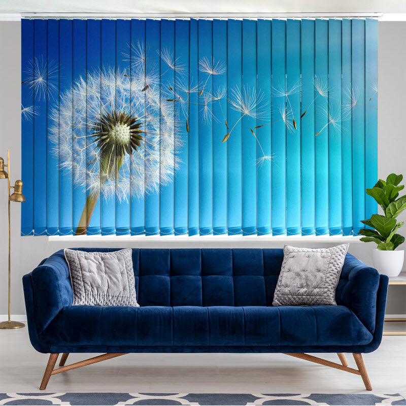 Lamellenvorhang mit Motiv: Pusteblume