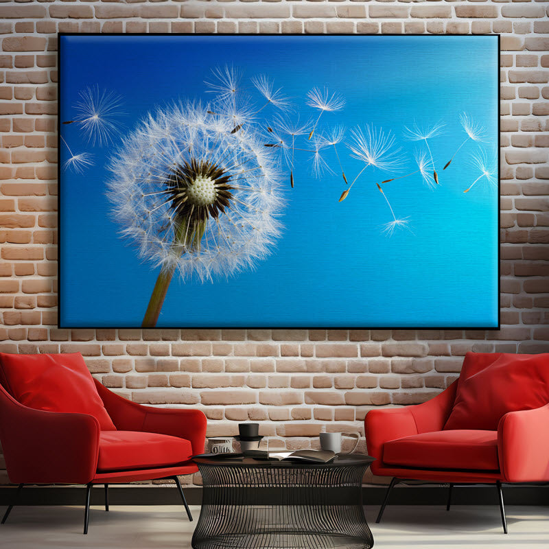 Textilspannrahmen mit Motiv: Pusteblume