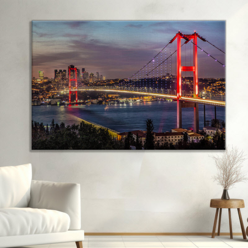Leinwand mit Motiv: Istanbul Bosporusbrücke