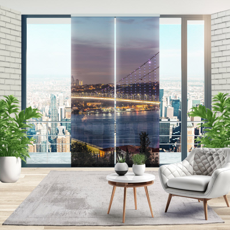 Schiebegardine mit Motiv: Istanbul Bosporusbrücke