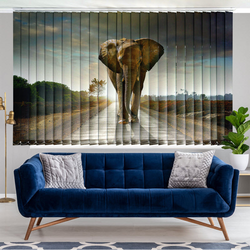 Lamellenvorhang mit Motiv: Der Elefant