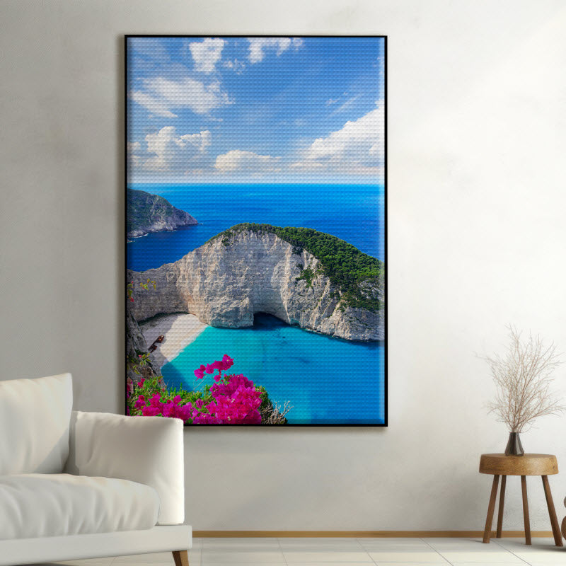 Akustikstoff mit Motiv: Zakinthos in Griechenland