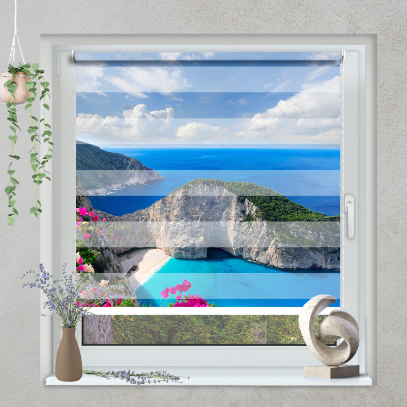 Klemmfix Doppelrollo mit Motiv: Zakinthos in Griechenland