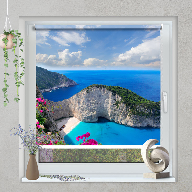 Klemmfix Rollo mit Motiv: Zakinthos in Griechenland