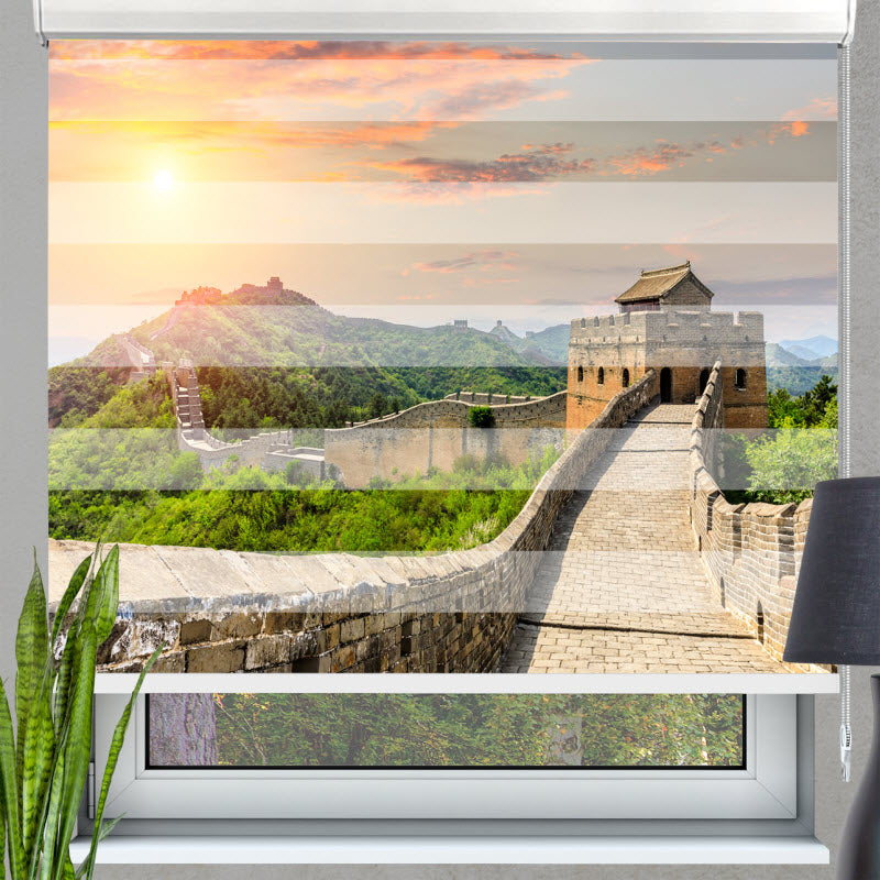 Doppelrollo mit Motiv: Jinshanling - Chinesiche Mauer