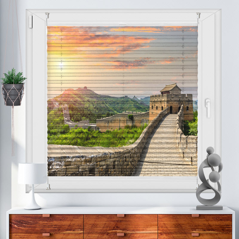 Plissee mit Motiv: Jinshanling - Chinesiche Mauer