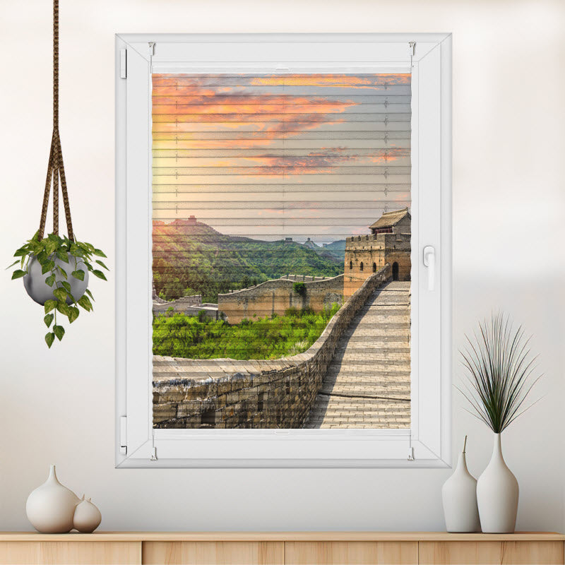 Plissee mit Motiv: Jinshanling - Chinesiche Mauer