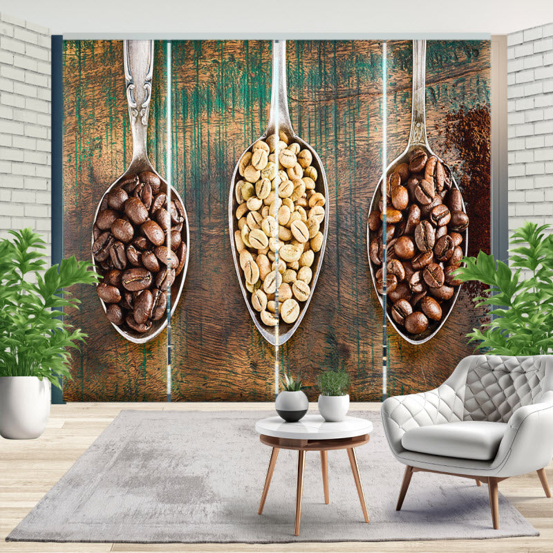 Schiebegardine mit Motiv: Kaffeebohnen Allerlei
