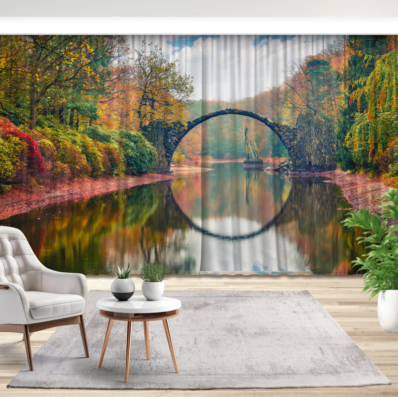 Fotovorhang: Rakotzbrücke in Kromlau