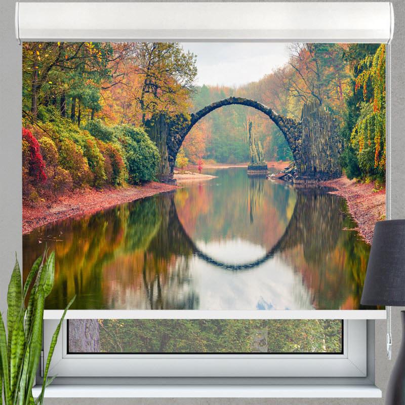 Kassettenrollo mit Motiv: Rakotzbrücke in Kromlau