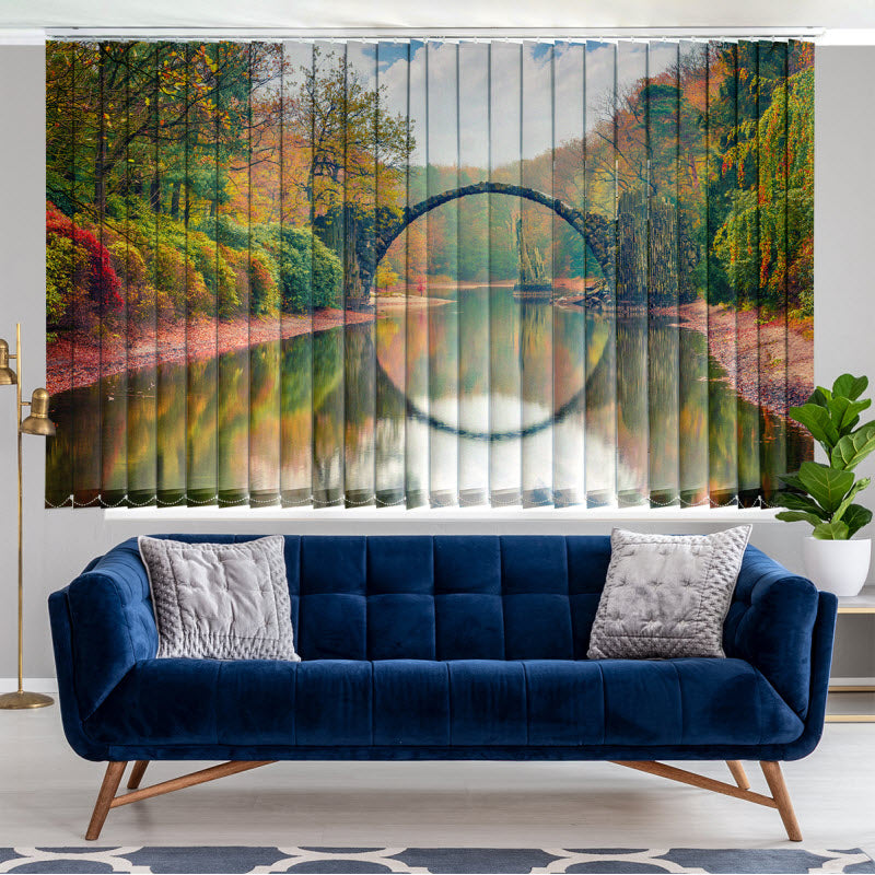 Lamellenvorhang mit Motiv: Rakotzbrücke in Kromlau