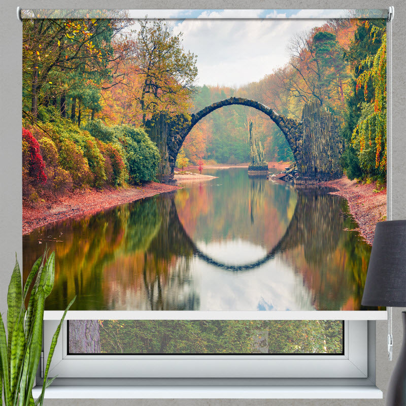 Rollo mit Motiv: Rakotzbrücke in Kromlau