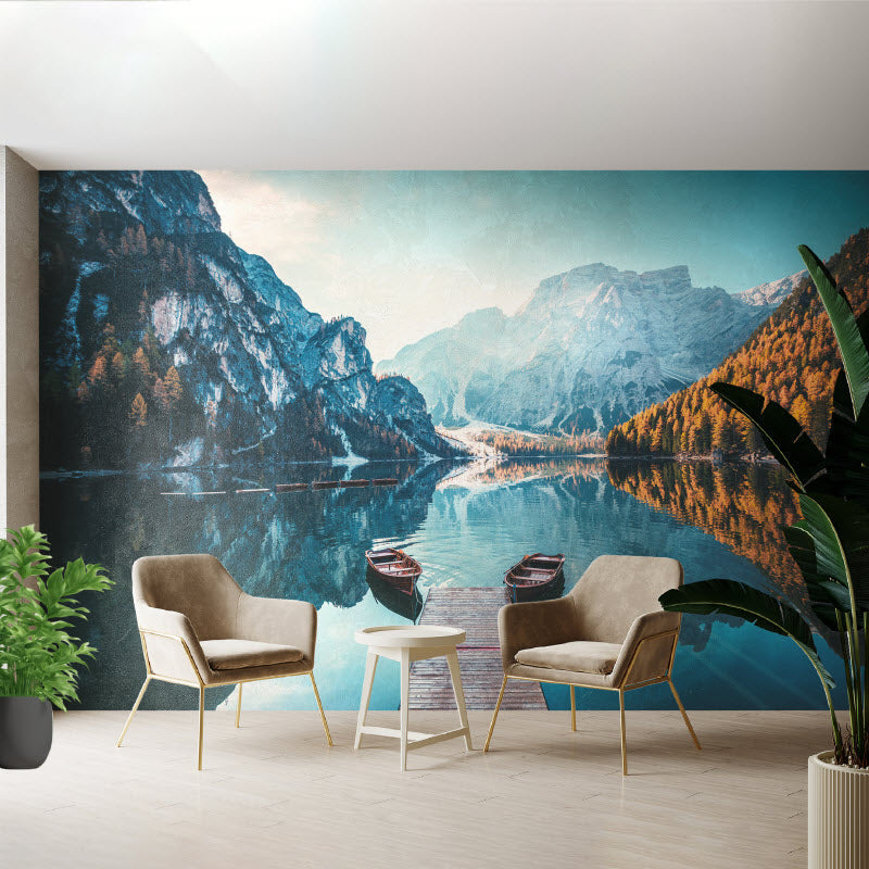 Tapete mit Motiv: Pragser See in Südtirol/Italien