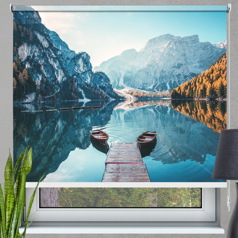 Rollo mit Motiv: Pragser See in Südtirol/Italien