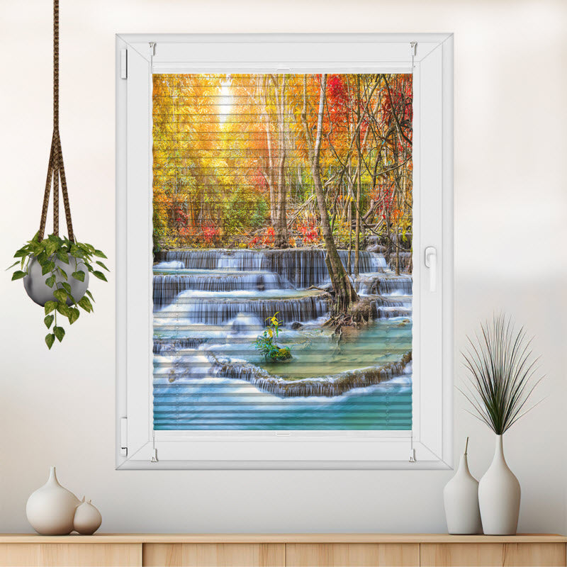 Plissee mit Motiv: Wasserfall im National Park