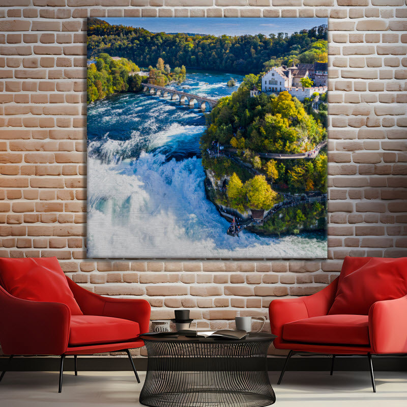 Leinwand mit Motiv: Rheinfall in der Schweiz