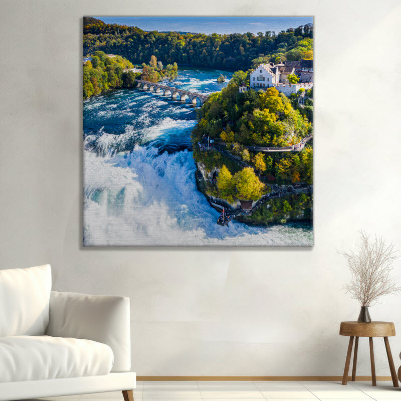 Leinwand mit Motiv: Rheinfall in der Schweiz
