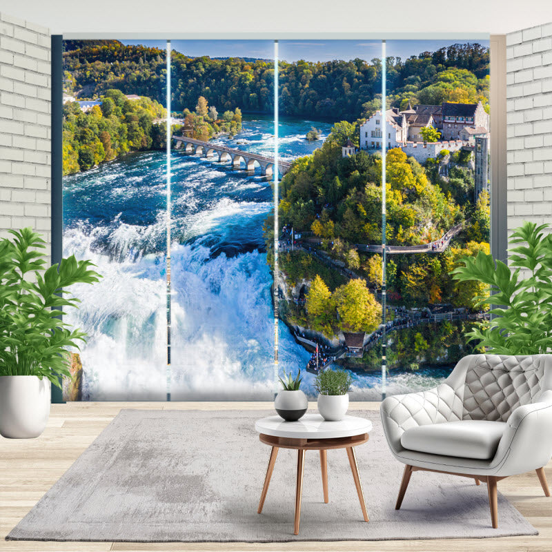 Schiebegardine mit Motiv: Rheinfall in der Schweiz