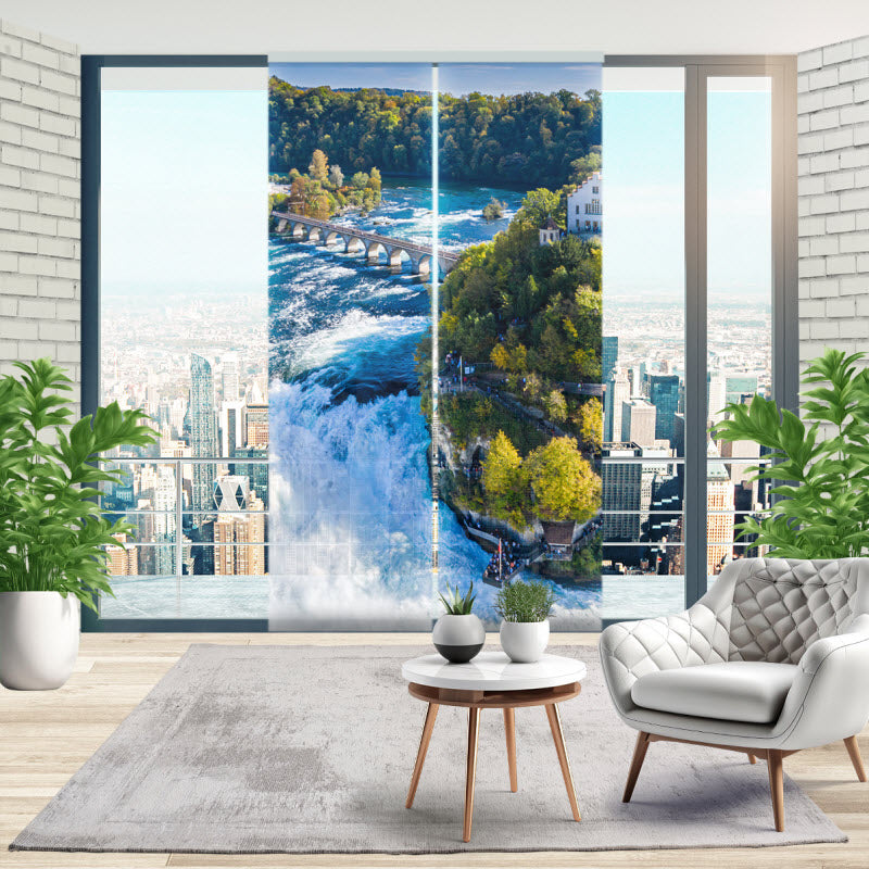 Schiebegardine mit Motiv: Rheinfall in der Schweiz