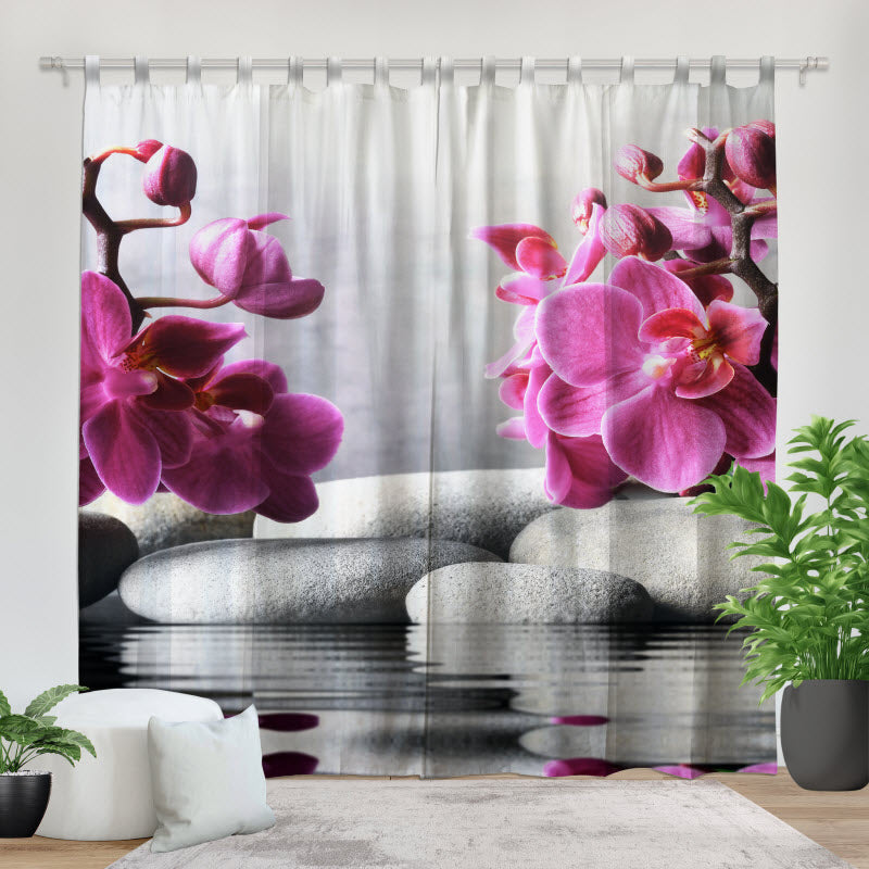 Fotovorhang: Orchidee auf Spasteinen