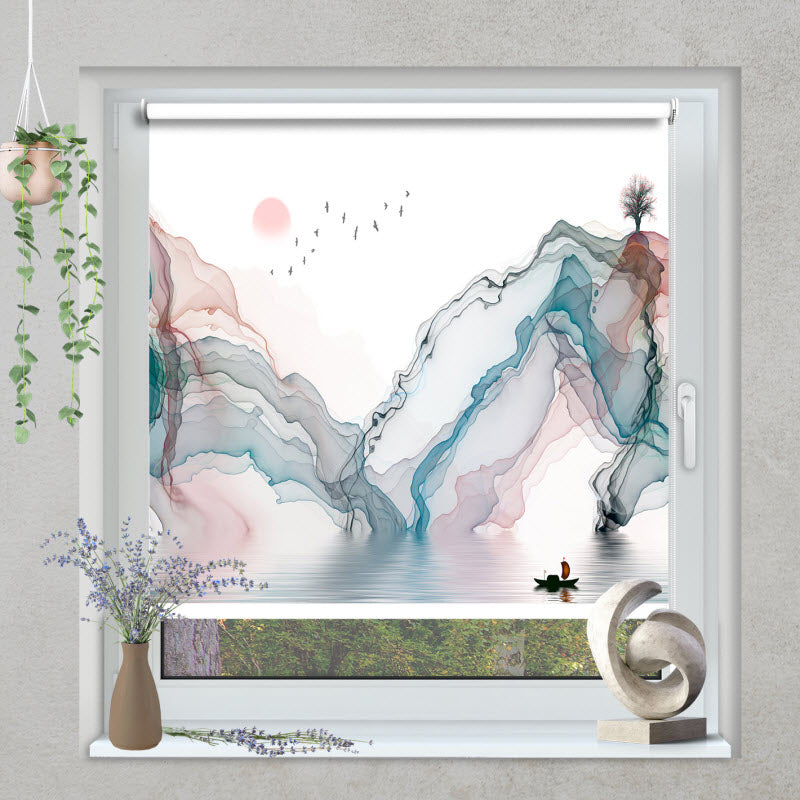 Klemmfix Rollo mit Motiv: Handgemalt