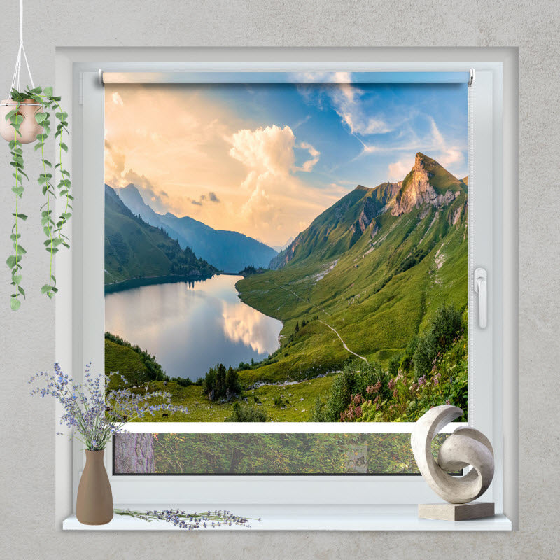 Klemmfix Rollo mit Motiv: Traualpsee