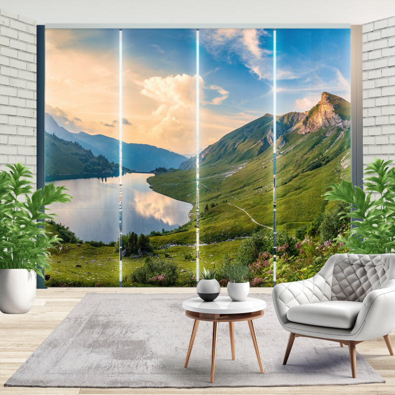Schiebegardine mit Motiv: Traualpsee