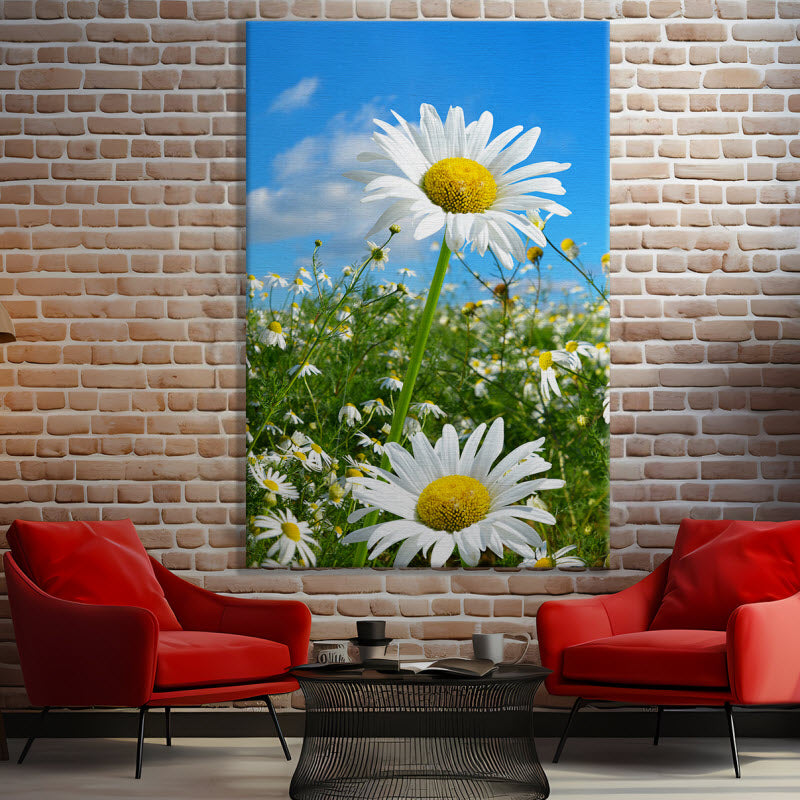 Leinwand mit Motiv: Gänseblümchen